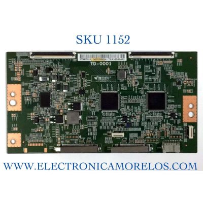 T-CON PARA TV SONY ORIGINAL / NUMERO DE PARTE 34291100BF / ST7461D02-A / TD-0001 / 34291100BF0A11T / PANEL YDBM075CCS11 / DISPLAY ST7461D02-A-XRR-1 / MODELO KD-75X85J / KD75X85J / XR-75X90CJ / XR75X90CJ